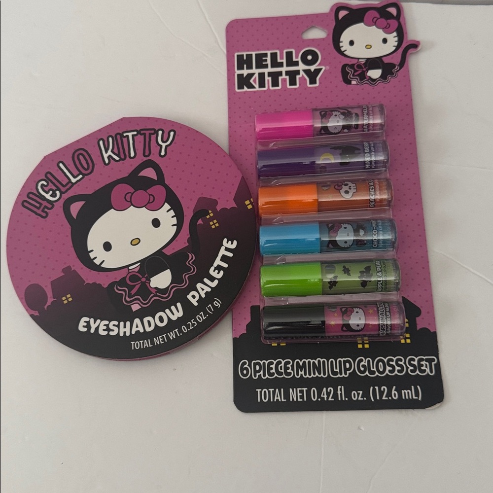 Hello Kitty Colorful Mini Lip Gloss and Eyeshadow Palette